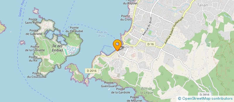 localisation de l'entreprise COTE D AZUR IMMO à SIX-FOURS-LES-PLAGES