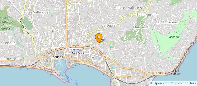 localisation de l'entreprise COTE D'AZUR IMPORT à CANNES