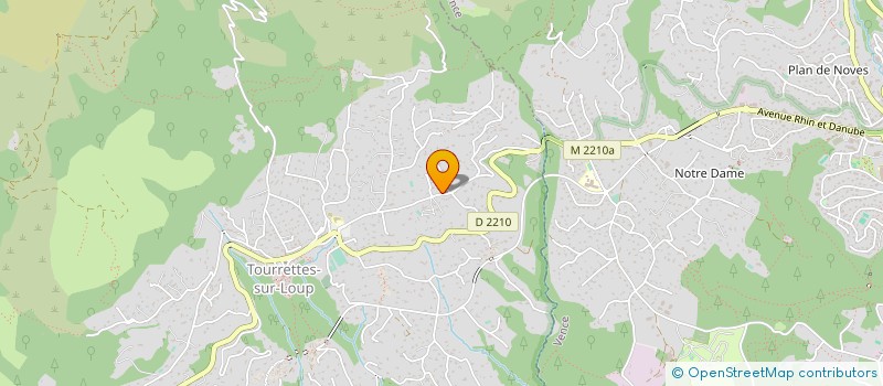 localisation de l'entreprise COTE D'AZUR LES 4 ELEMENTS  TOURRETTES-SUR-LOUP