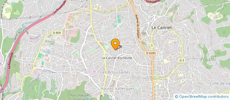 localisation de l'entreprise COTE D'AZUR LIMOUSINE à LE CANNET