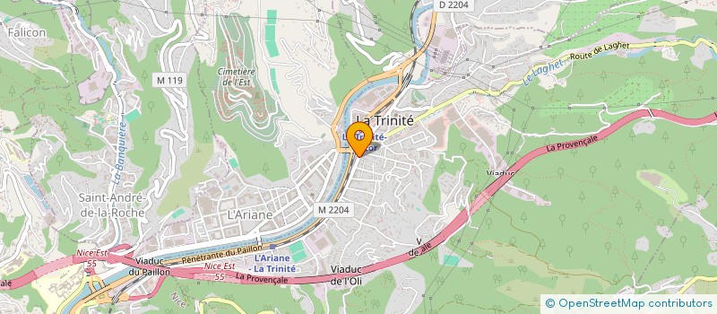 localisation de l'entreprise COTE D'AZUR NETTOYAGE à LA TRINITE