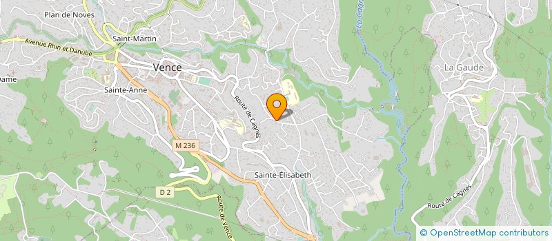 localisation de l'entreprise COTE D'AZUR PARTICIPATIONS  VENCE