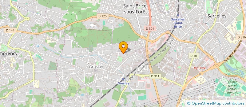 localisation de l'entreprise COTE D'AZUR PATRIMOINE  GROSLAY