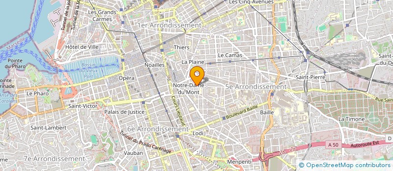 localisation de l'entreprise COTE D'AZUR PEINTURE à MARSEILLE