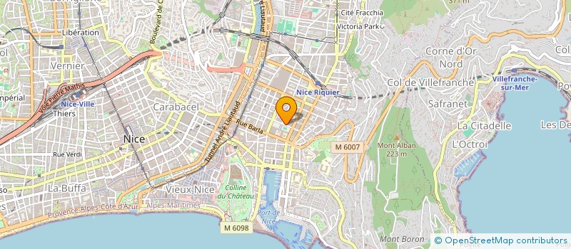 localisation de l'entreprise COTE D'AZUR PROMOTION à NICE