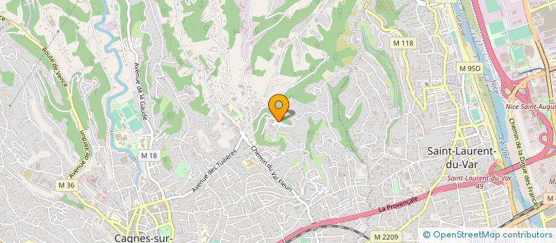 localisation de l'entreprise COTE D'AZUR PROPERTIES à CAGNES-SUR-MER
