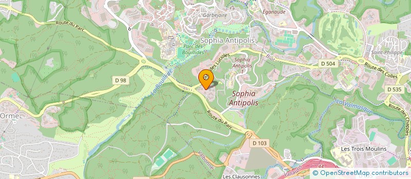 localisation de l'entreprise COTE D'AZUR PROVENCE IMMOBILIER  VALBONNE