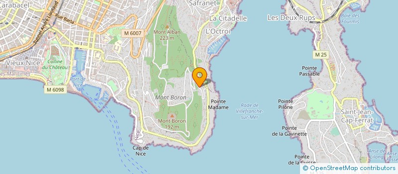 localisation de l'entreprise COTE D'AZUR SA à NICE