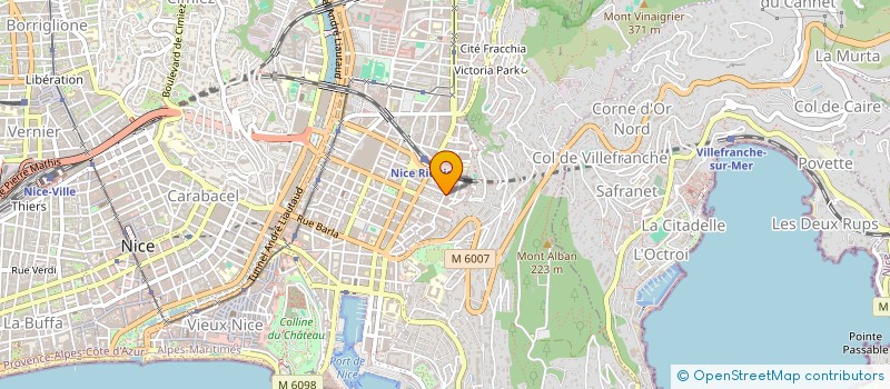 localisation de l'entreprise COTE D'AZUR SECURITE à NICE