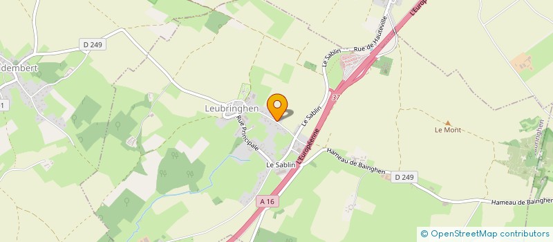 localisation de l'entreprise COTE D'OPALE CARRELAGE  LEUBRINGHEN