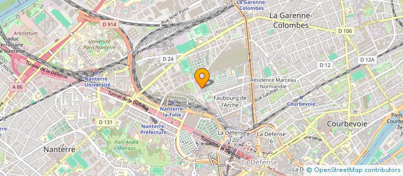 localisation de l'entreprise COTE D'OPALE CONSULTING à COURBEVOIE