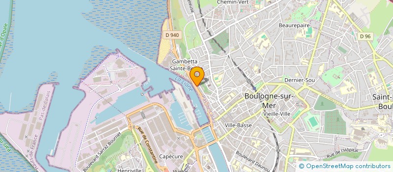 localisation de l'entreprise COTE D OPALE GOURMANDE à BOULOGNE-SUR-MER