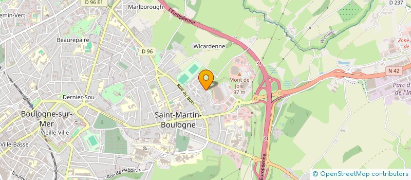 localisation de l'entreprise COTE D'OPALE IMMOBILIER  SAINT-MARTIN-BOULOGNE