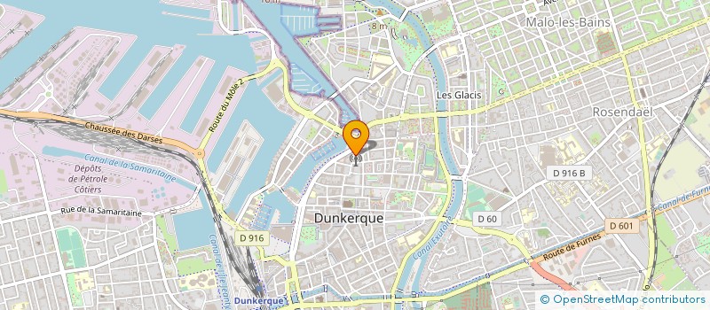 localisation de l'entreprise COTE D OPALE PIZZA à DUNKERQUE