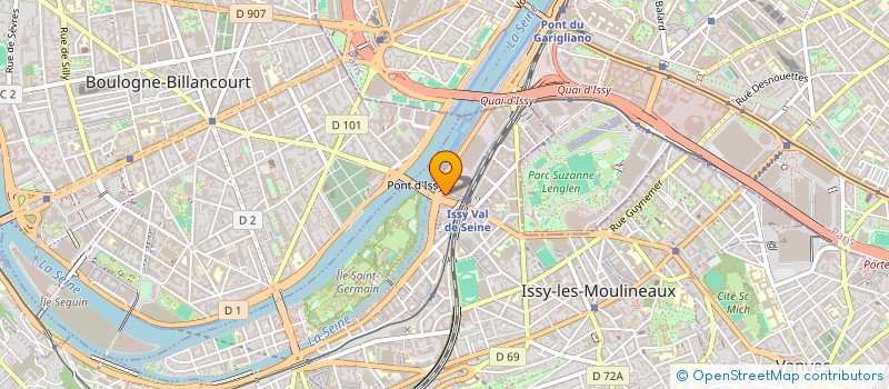 localisation de l'entreprise COTE D'OR 4 à ISSY-LES-MOULINEAUX