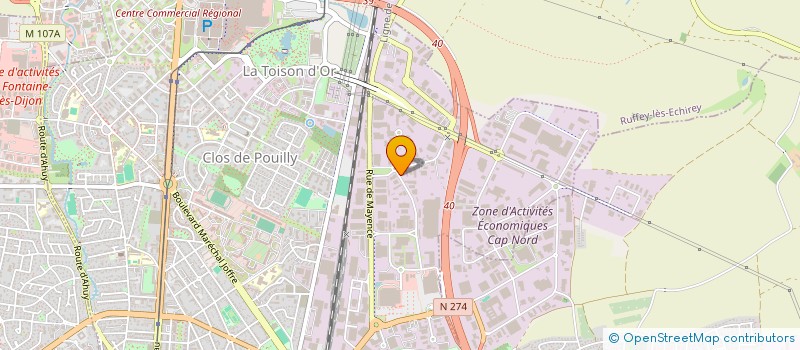 localisation de l'entreprise COTE D OR BATIMENT à SAINT-JULIEN