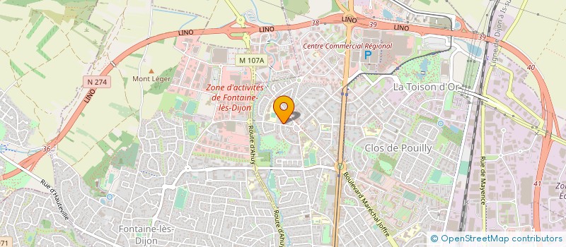 localisation de l'entreprise COTE D'OR BATIMENT  DIJON