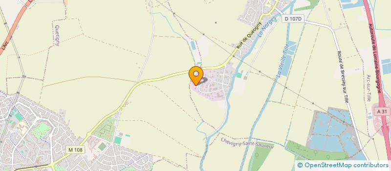 localisation de l'entreprise COTE D'OR PISCINES à COUTERNON