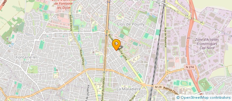 localisation de l'entreprise COTE D'OR TRAVAUX HABITAT à DIJON