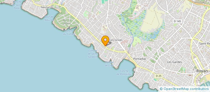 localisation de l'entreprise COTE DE BEAUTE  VAUX-SUR-MER