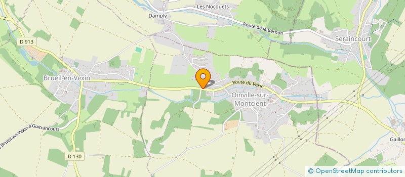 localisation de l'entreprise COTE DE MONSIANT  OINVILLE-SUR-MONTCIENT