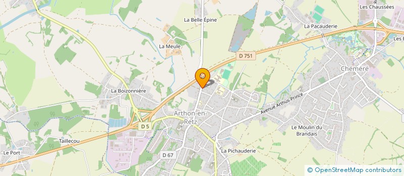 localisation de l'entreprise COTE DE RETZ  CHAUMES-EN-RETZ