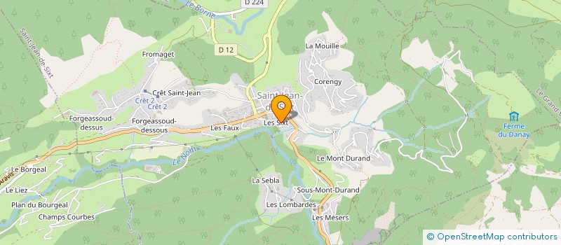 localisation de l'entreprise COTE DECOUVERTES à SAINT-JEAN-DE-SIXT