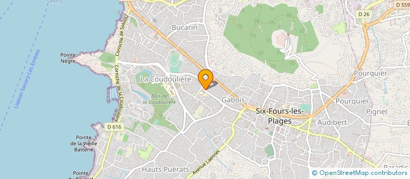 localisation de l'entreprise COTE DELICE à SIX-FOURS-LES-PLAGES