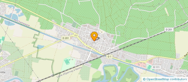 localisation de l'entreprise COTE DELICES ET SENTEURS à AY-CHAMPAGNE