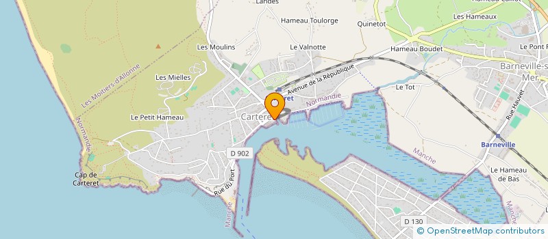 localisation de l'entreprise COTE DES ISLES PRODUCTION à BARNEVILLE-CARTERET