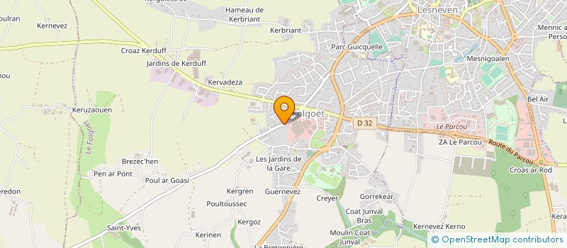 localisation de l'entreprise COTE DES LEGENDES à LE FOLGOET