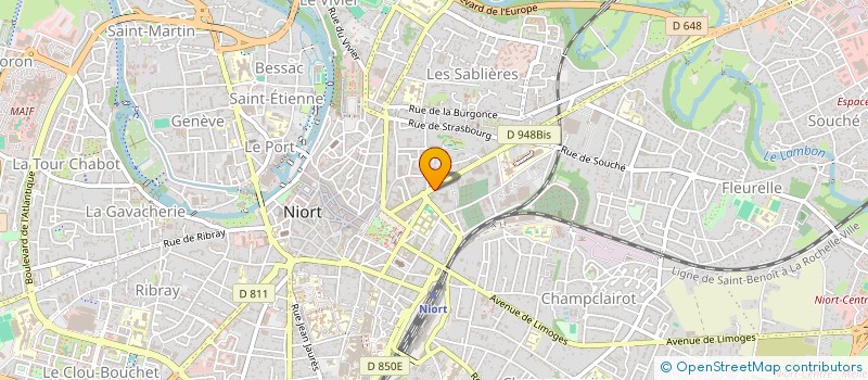 localisation de l'entreprise COTE DETENTE à NIORT