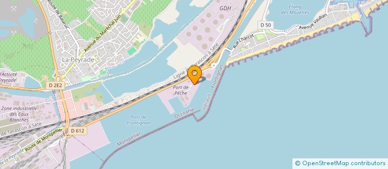 localisation de l'entreprise COTE DU SUD à FRONTIGNAN