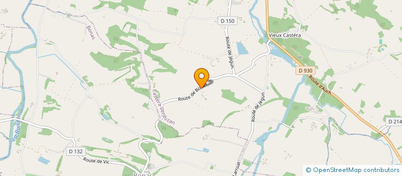 localisation de l'entreprise COTE DUNES ET COTE VIGNOBLES  CASTERA-VERDUZAN