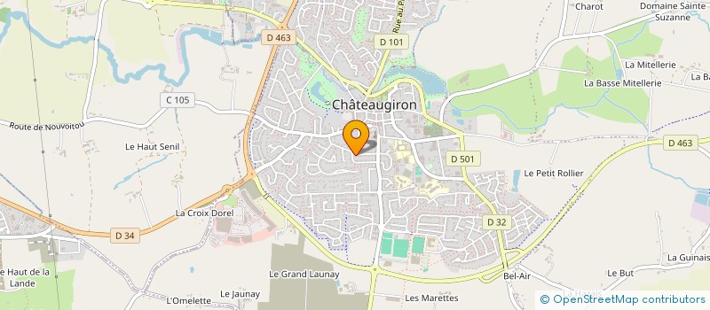 localisation de l'entreprise COTE ESPACE INTERIEUR  CHATEAUGIRON