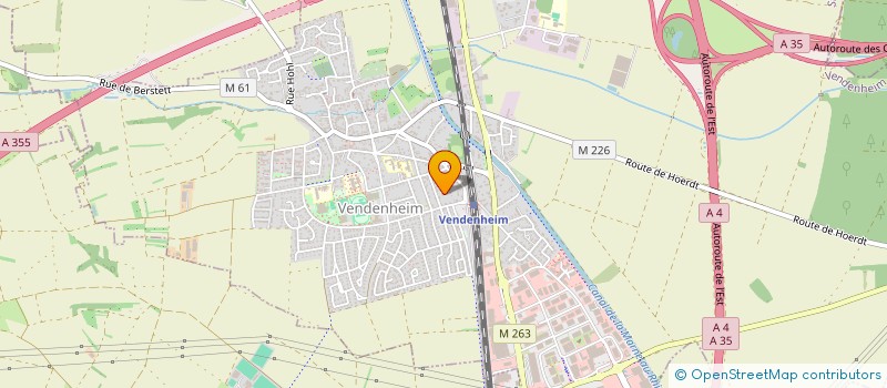 localisation de l'entreprise COTE EST PATRIMOINE  VENDENHEIM