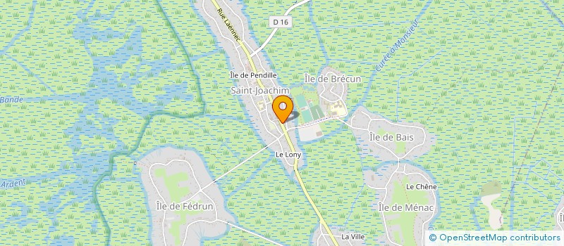 localisation de l'entreprise COTE ET BRIERE  SAINT-JOACHIM