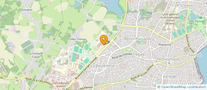 localisation de l'entreprise COTE ET COEUR à SAINT-NAZAIRE