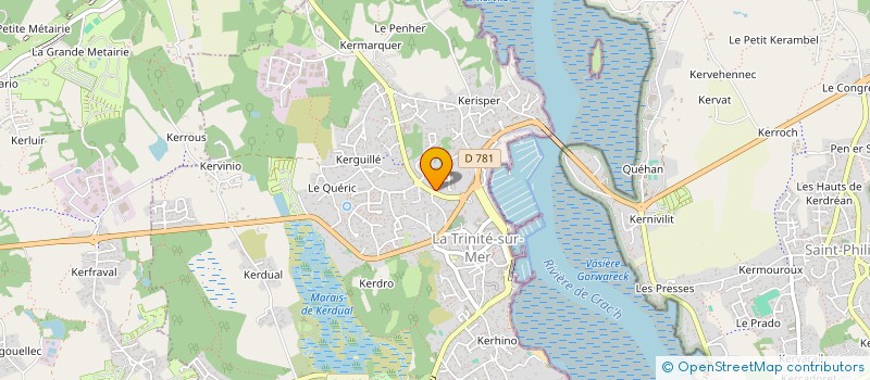 localisation de l'entreprise COTE ET DENT  LA TRINITE-SUR-MER