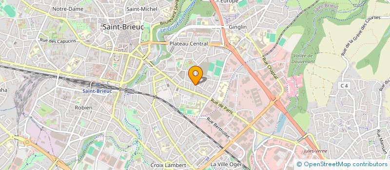 localisation de l'entreprise COTE ET INVEST à SAINT-BRIEUC