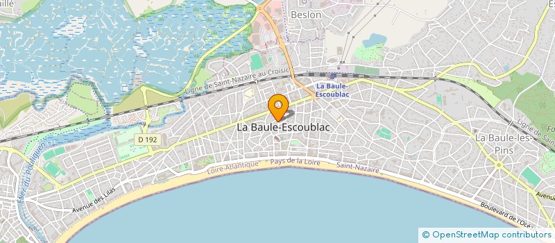 localisation de l'entreprise COTE ET MAREE à LA BAULE-ESCOUBLAC