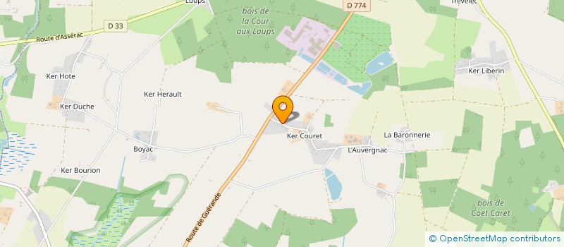 localisation de l'entreprise COTE ET NATURE à HERBIGNAC