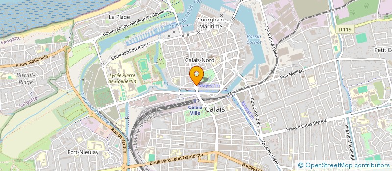 localisation de l'entreprise COTE ET NORD à CALAIS
