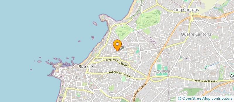 localisation de l'entreprise COTE ET SOLEIL IMMOBILIER à BIARRITZ