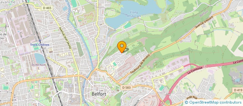 localisation de l'entreprise COTE ET VAGUE  BELFORT