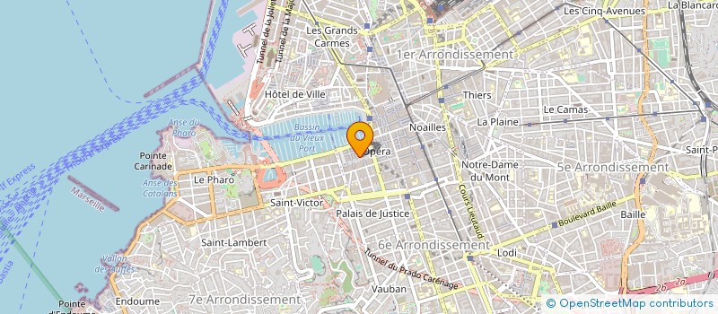 localisation de l'entreprise COTE ET VILLE MARSEILLE à MARSEILLE