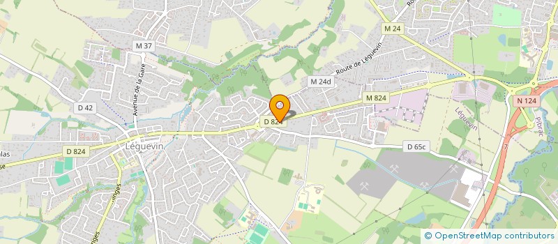 localisation de l'entreprise COTE FACE à LEGUEVIN