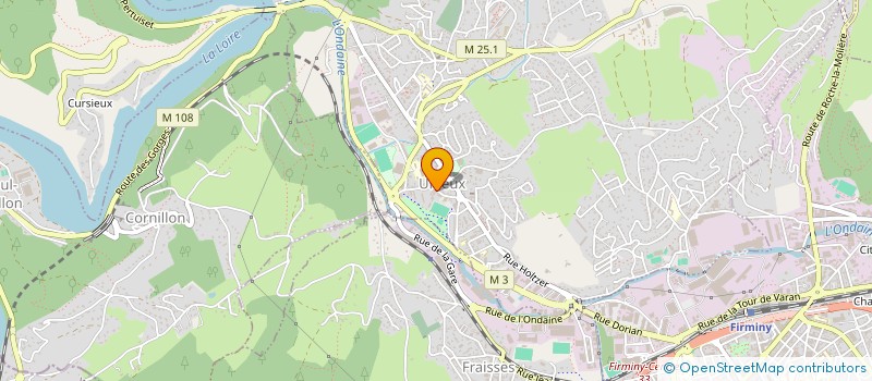 localisation de l'entreprise COTE FACE  UNIEUX