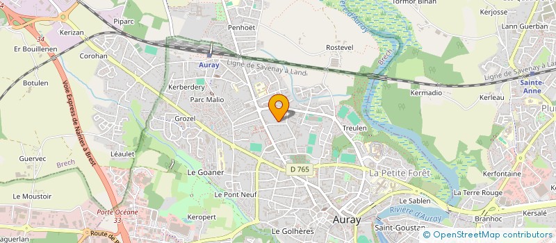 localisation de l'entreprise COTE FAMILLE à AURAY