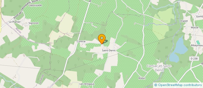 localisation de l'entreprise COTE FAUTEUILS  CAMIAC-ET-SAINT-DENIS